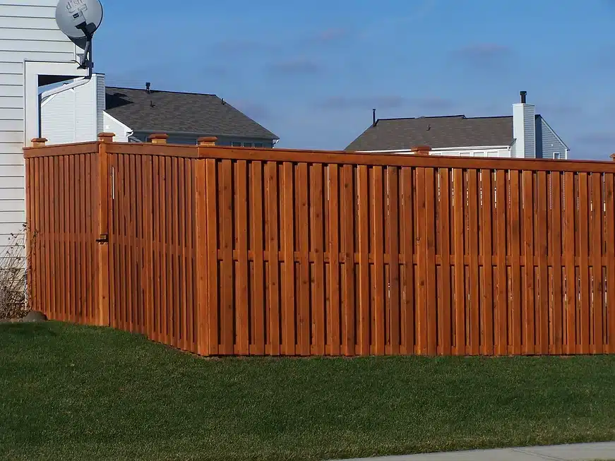 Shadow-box fence installation around Indianapolis